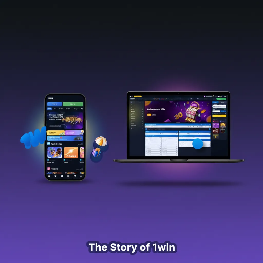 Infographic: 1win brand story—launched 2018, India growth via cricket odds, licensed, corporate-run, promos and transparency