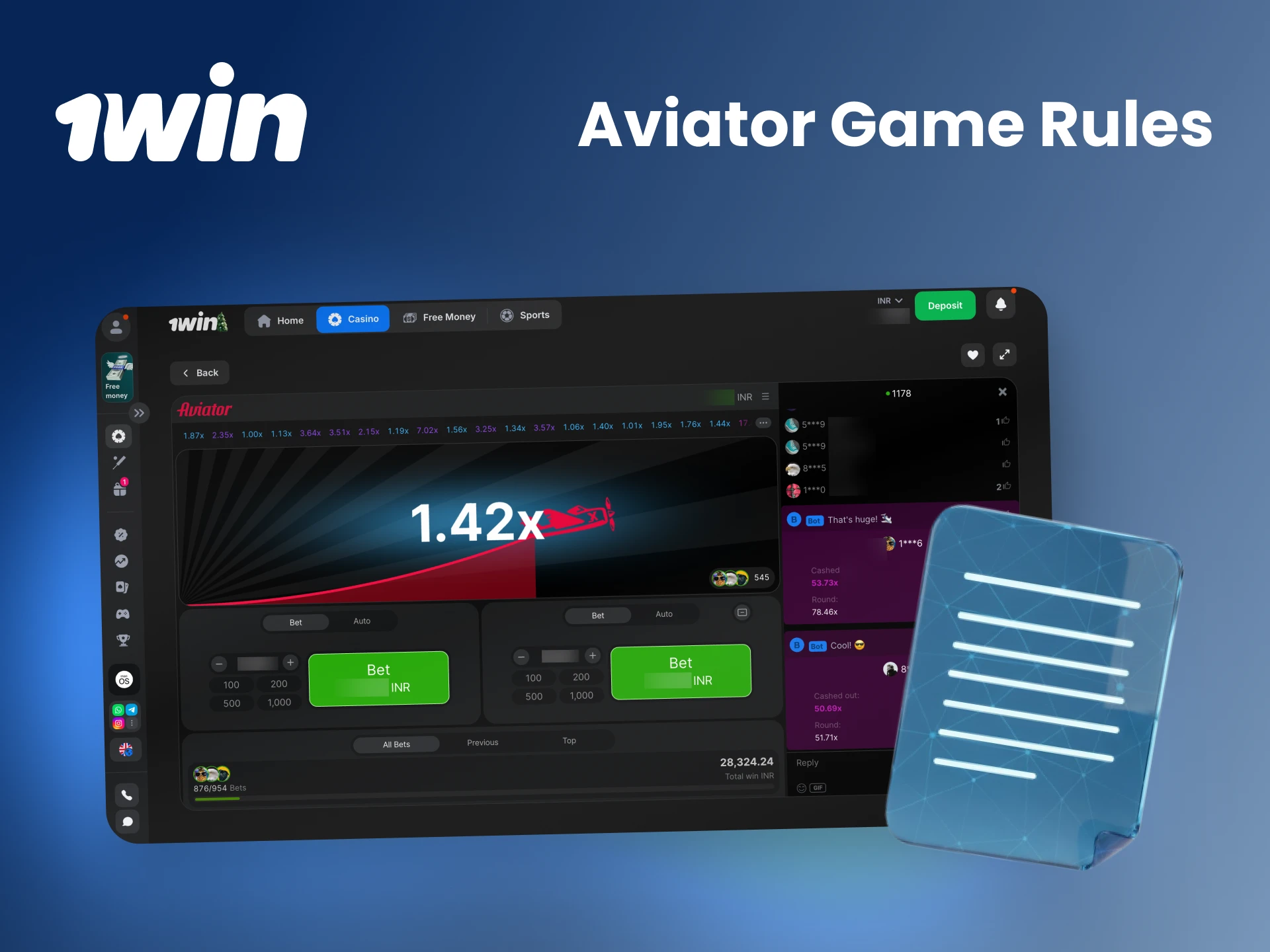 Learn the simple and transparent rules that govern each round of the Aviator game on 1win.