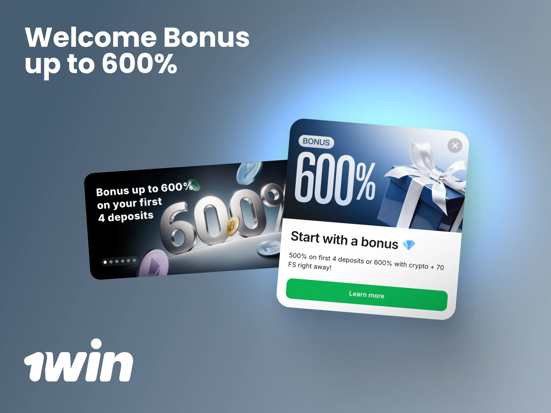 Boost your sports betting bankroll with a massive welcome bonus of up to 600% on 1win.