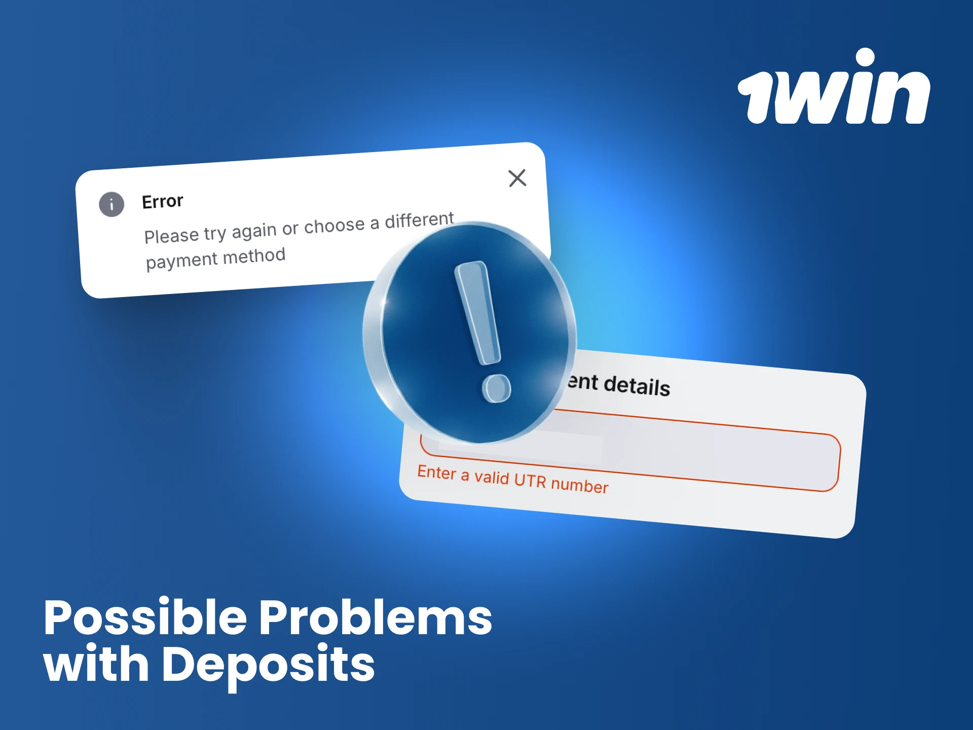 Find quick solutions for common issues that may occur while trying to deposit funds on 1win.