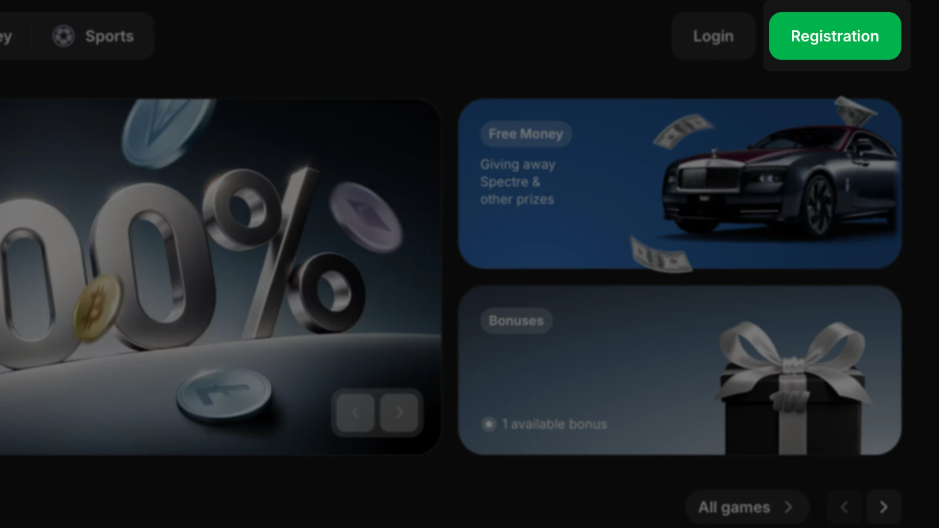 Begin by clicking the registration button to create your new player account on 1win.