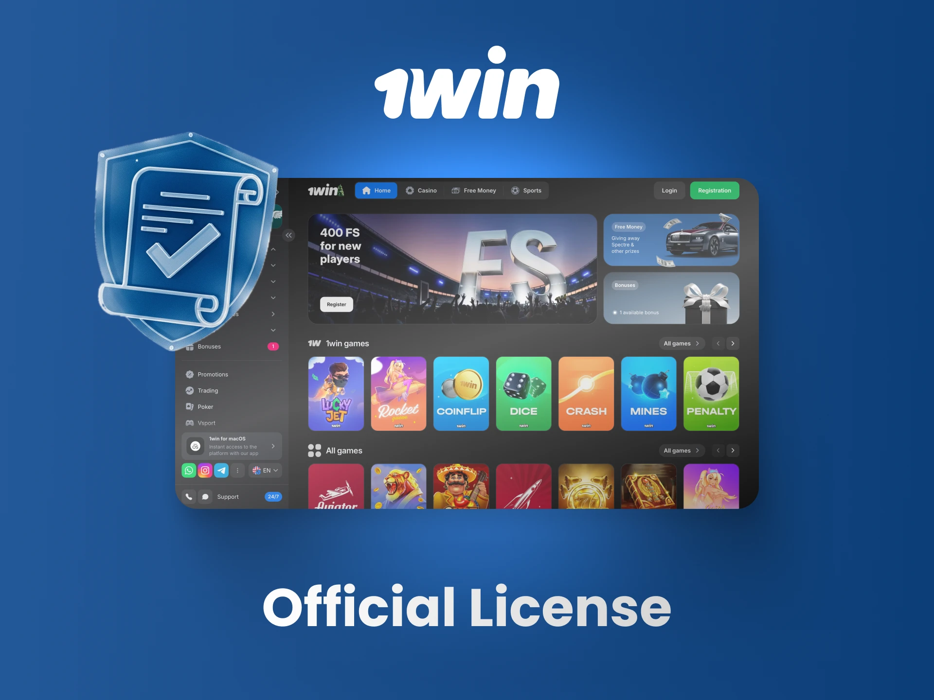 Verify the official Curacao license ensuring safe and legal operations on the 1win platform.