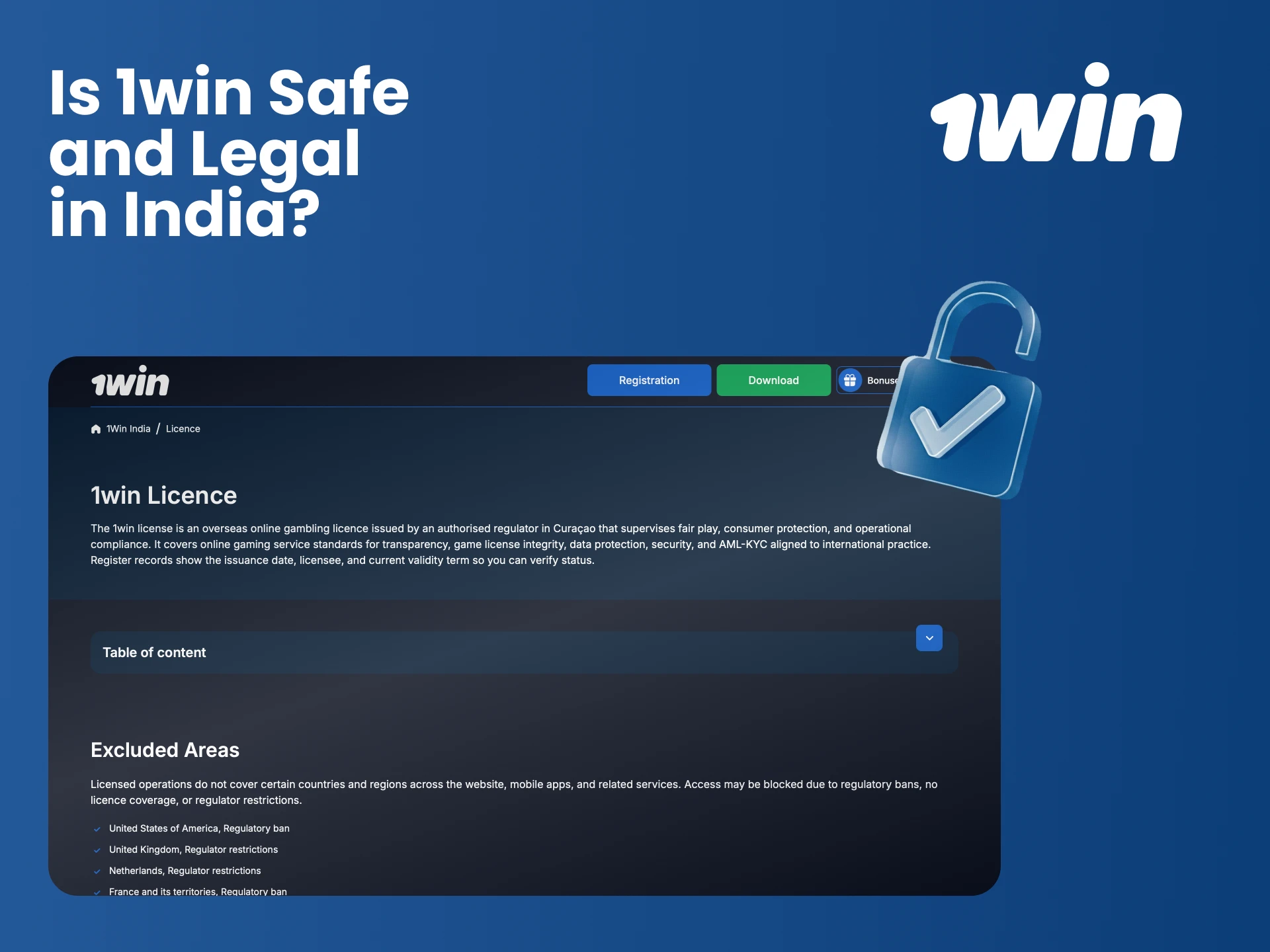 Confirm the safety and legal status of your betting activities on the licensed 1win platform.