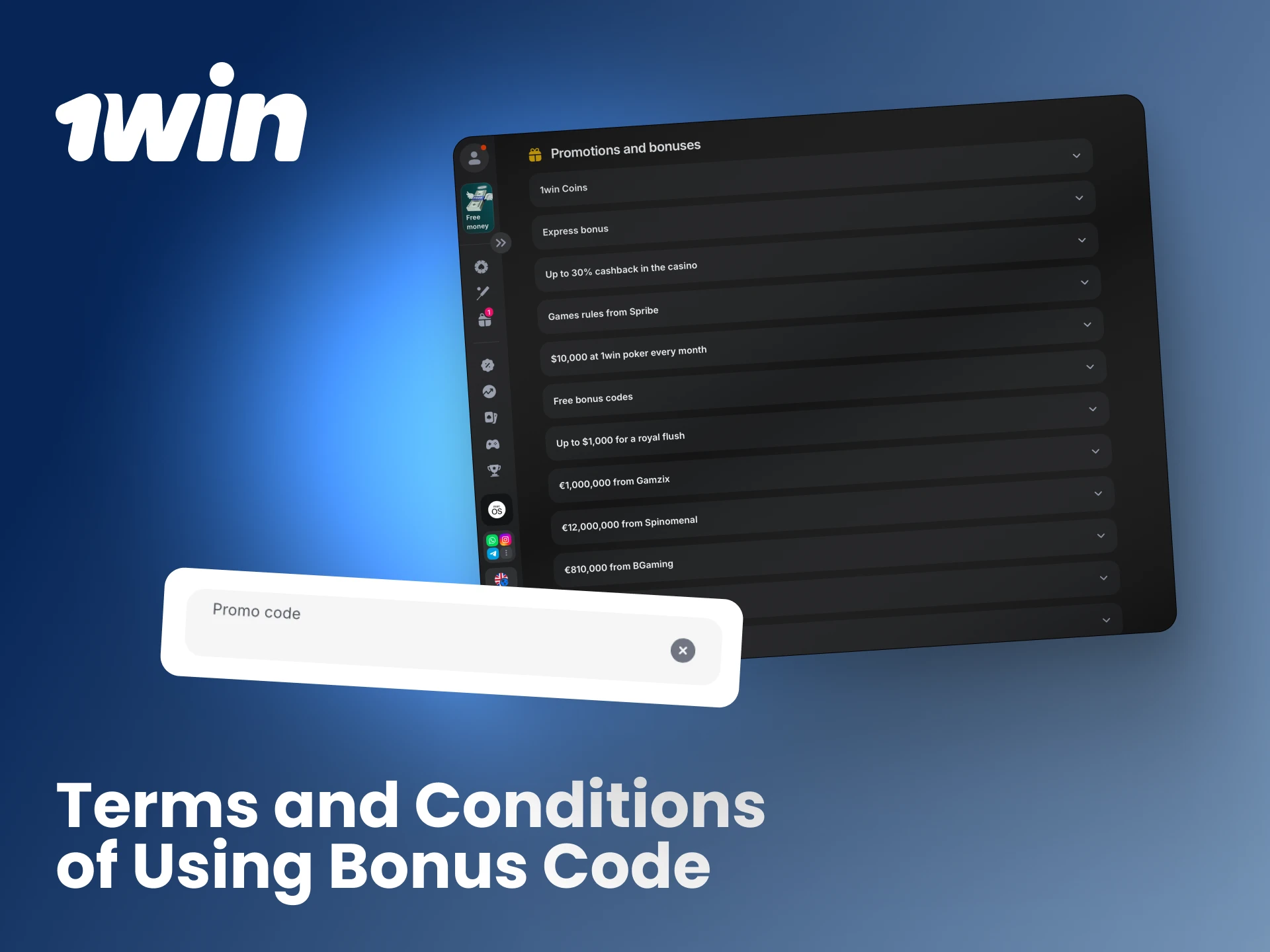 Understand the essential rules and conditions that govern the use of promo codes and bonuses on 1win.