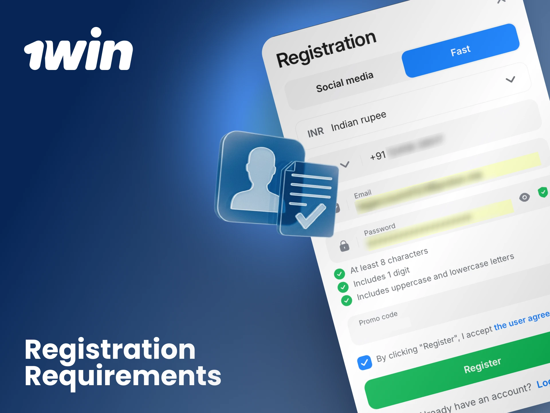 Review the key requirements to ensure a smooth and compliant registration on the 1win platform.