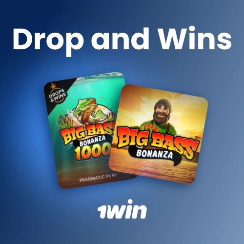 Play slots that feature exciting Drop and Wins promotions with random prizes on 1win.
