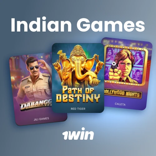 Enjoy slot games with themes and designs inspired by Indian culture and stories on 1win.