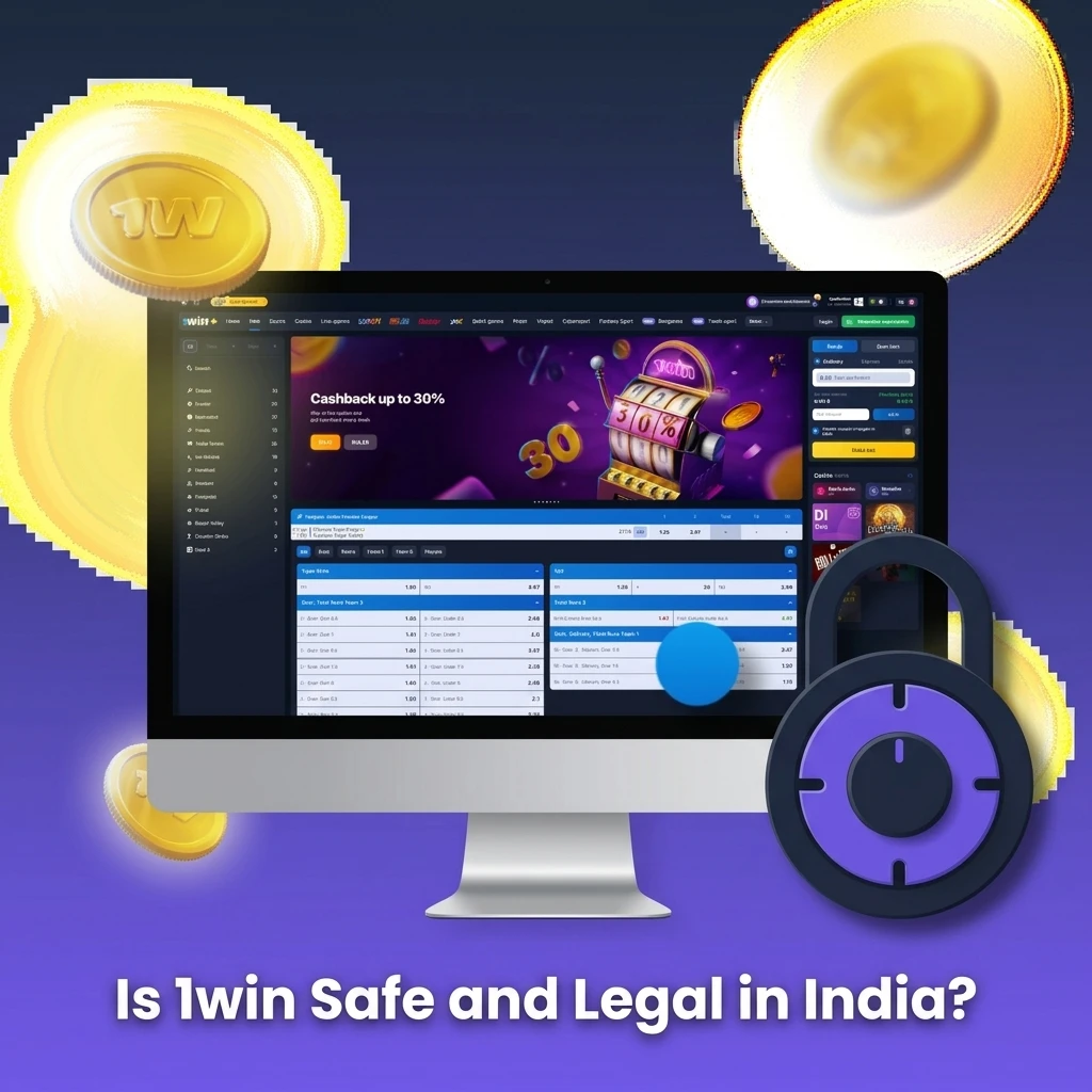 1win India safety and legality overview showing Curaçao eGaming licence, SSL encryption, and KYC verification features