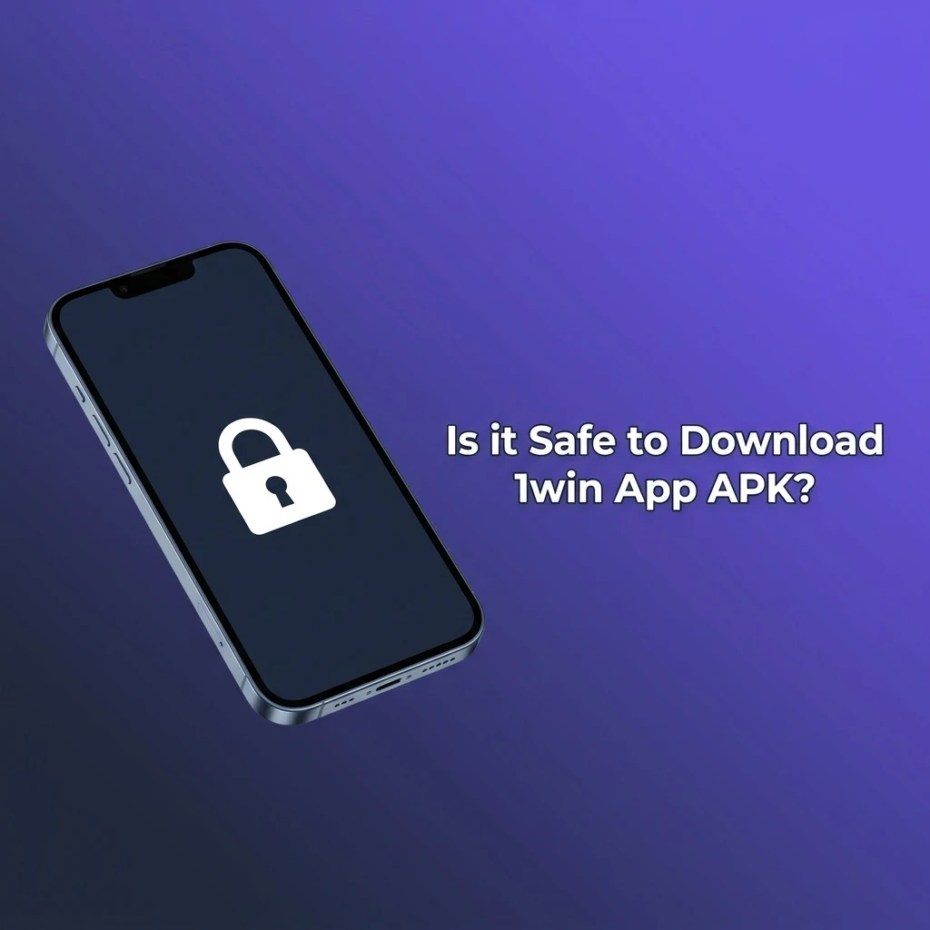 1win app APK download safety showing SSL encryption, Curaçao licence, and secure installation for India players