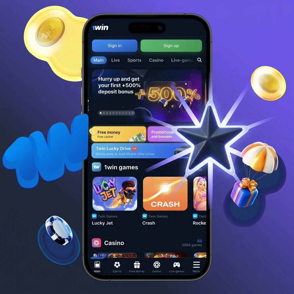 1win app welcome bonus for new users – 500% up to 75,000 INR on first deposit for sports or casino